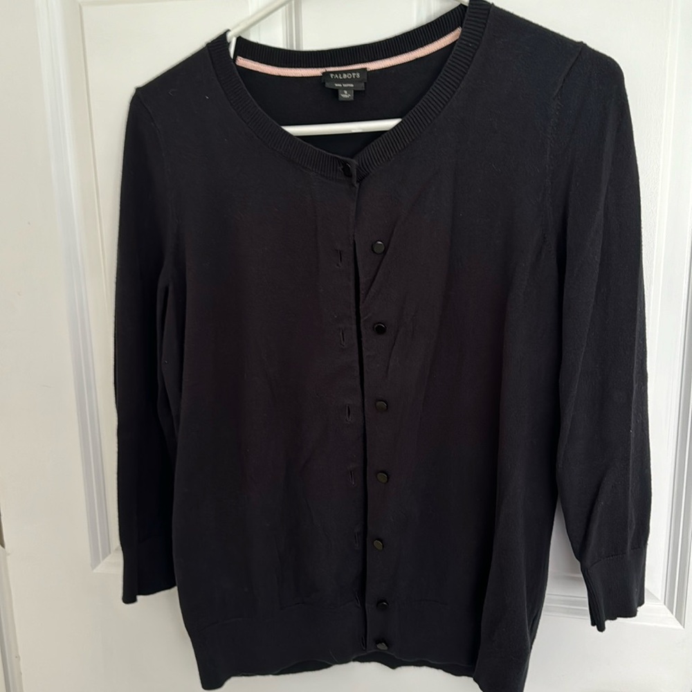 Black cardigan